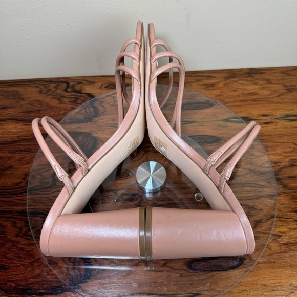 NINE WEST Strappy Open Toe Heel Sandals Platform Block Heels Size 12 - Picture 10 of 15